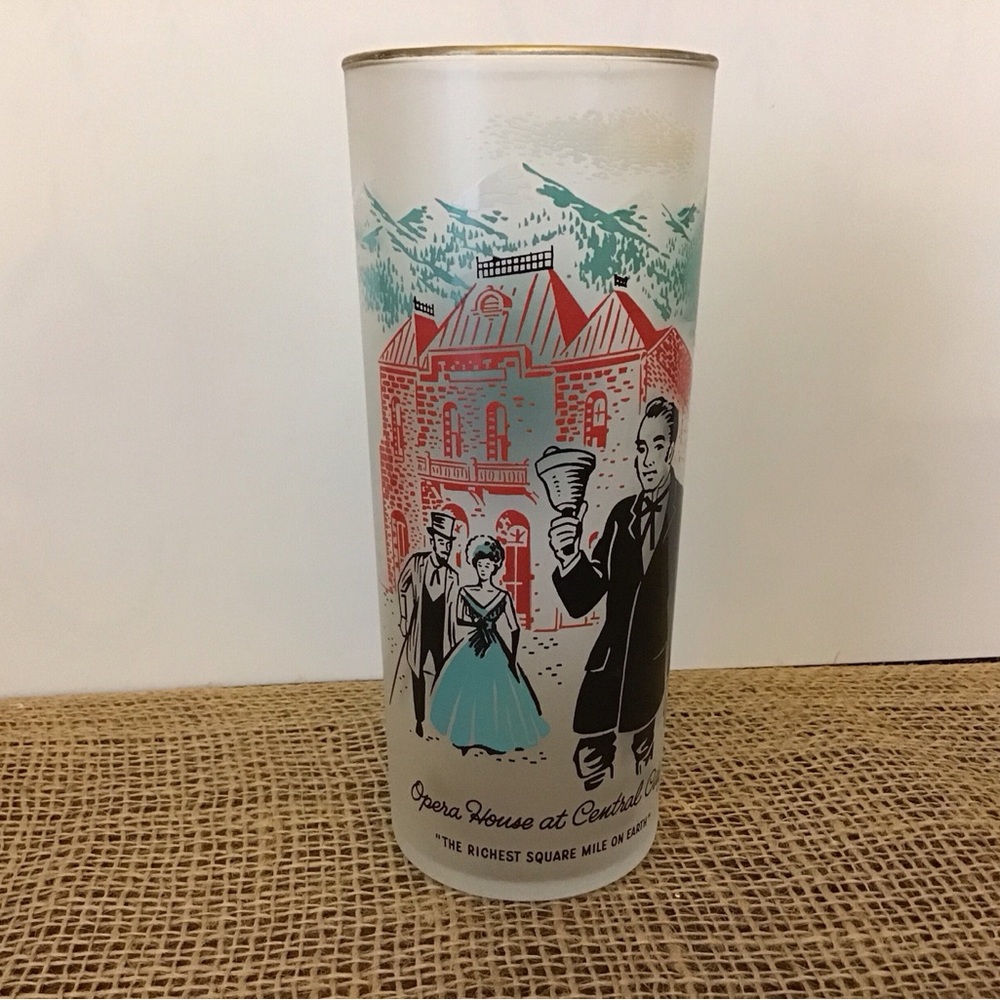 Vintage 50’s Colorado Centennial Commemorative Opera House at Central City Glass